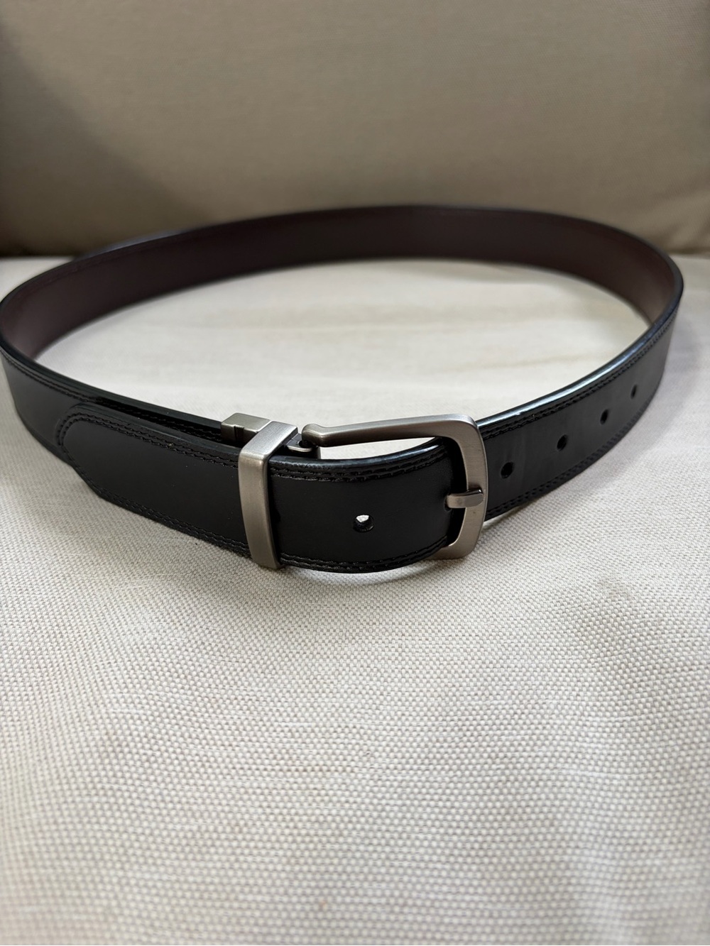 Dickies Classic Black Reversible Leather Belt - Men